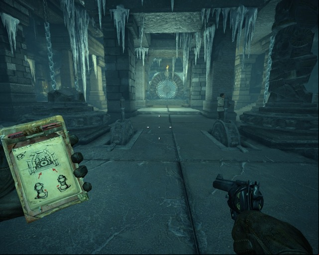 Use your com in this room. - Arctic Cave | Treasures - Treasures - Deadfall Adventures Game Guide & Walkthrough