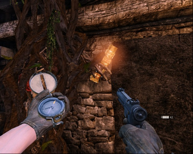 Iron grip, you have to wake the mummy up to retrieve the treasure. - Mayan City | Treasures - Treasures - Deadfall Adventures Game Guide & Walkthrough