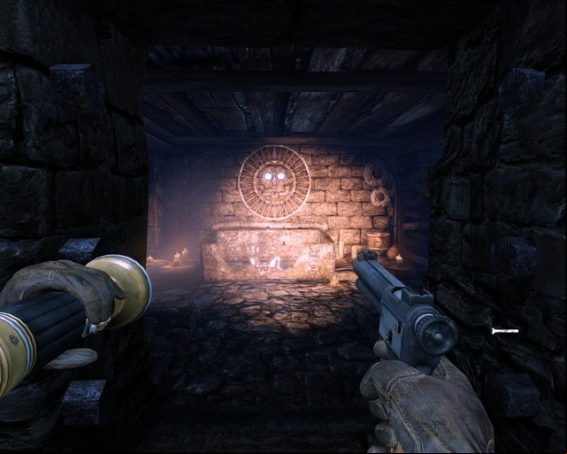Treasure under that stone face. - Mayan City | Treasures - Treasures - Deadfall Adventures Game Guide & Walkthrough
