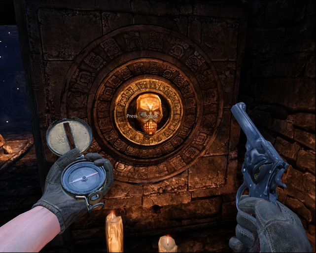 Switch of the trap inside the hut. - Mayan City | Treasures - Treasures - Deadfall Adventures Game Guide & Walkthrough