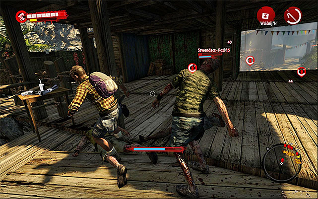 After eliminating closest zombies, start saving the survivors caught by them and still fighting - Defend the camp | Chapter 1 - Castaway - Chapter 1 - Castaway - Dead Island Riptide Game Guide