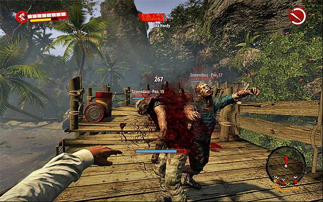 When the Horde attacks, return to the bridge on the west, because its the only one uncovered path leading to the camp - Kill all attacking monsters | Chapter 1 - Back to Reality - Chapter 1 - Back to Reality - Dead Island Riptide Game Guide