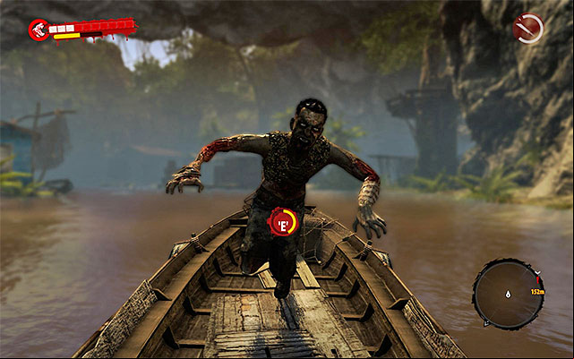 During your journey, dont try to ram zombies in the water - Get through the jungle | Chapter 2 - Pathfinders - Chapter 2 - Pathfinders - Dead Island Riptide Game Guide