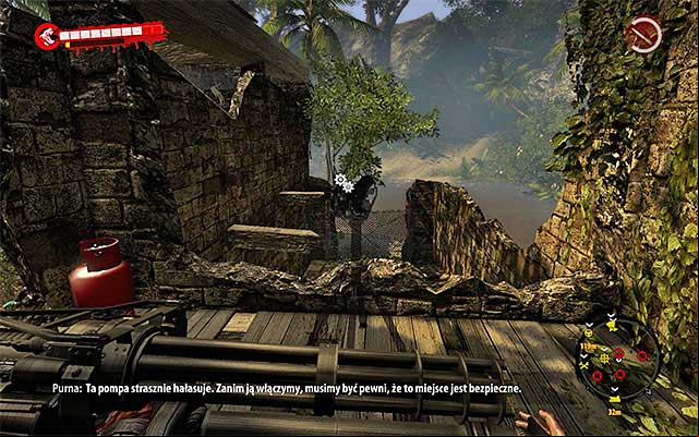 Now return for the second minigun - Take miniguns to mission | Chapter 5 - Heavy Equipment - Chapter 5 - Heavy Equipment - Dead Island Riptide Game Guide