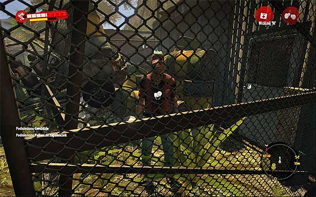 When all zombies are dead, approach the net and talk with Brian - Rescue Brian | Side missions - Jungle - Side missions - Jungle - Dead Island Riptide Game Guide