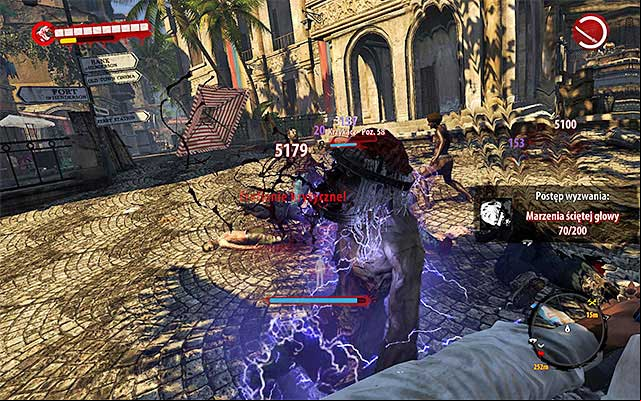 During walking through the main part of the city, be careful, because youll find not only regular Walkers and Infested, but also Screamers, Wrestlers, Rams, Floaters and other elite undeads - Find a catastrophe site | Chapter 11 - The Crash - Chapter 11 - The Crash - Dead Island Riptide Game Guide