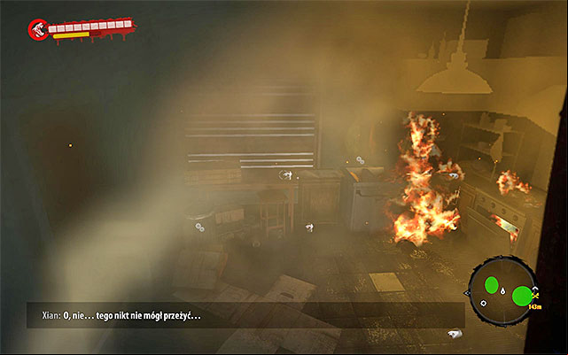 Enter the main room and notice smoke and traces of fire - Family Ties | Side missions - Henderson - Side missions - Henderson - Dead Island Riptide Game Guide