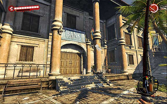 Bank is in the northern part of the city, and you should localize it easily because you were ing it during one of previous main quests - Perfect Plan | Side missions - Henderson - Side missions - Henderson - Dead Island Riptide Game Guide