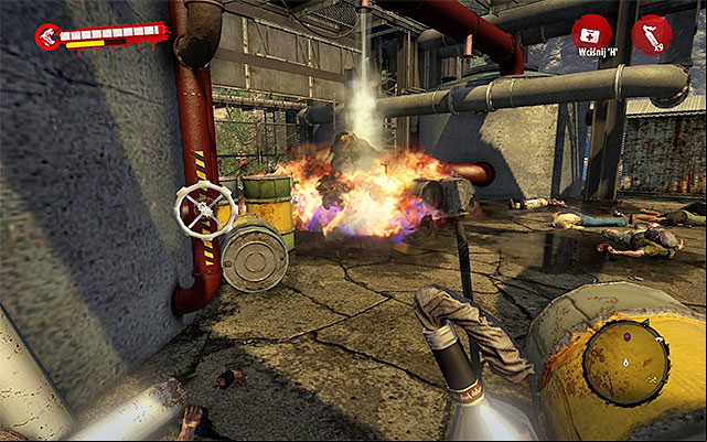 You can also beat him with molotovs (screen above) and various explosives - Defeat Wayne and clean the area | Chapter 7 - The Crossing - Chapter 7 - The Crossing - Dead Island Riptide Game Guide
