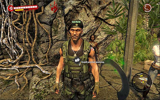 Return to where the rest of survivors is and spare some time for weapons and supplies - Talk with Sam Hardy | Chapter 7 - The Crossing - Chapter 7 - The Crossing - Dead Island Riptide Game Guide