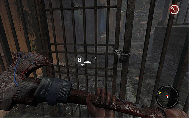 Return to the square, where youve killed zombies and check a gate (screen above) - Find the cinema | Chapter 8 - City Newcomer - Chapter 8 - City Newcomer - Dead Island Riptide Game Guide