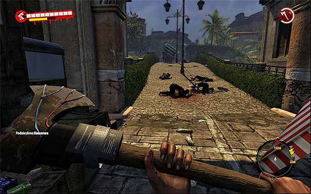 Head north and eliminate single zombies on your way (Walkers and Infested) - Find the cinema | Chapter 8 - City Newcomer - Chapter 8 - City Newcomer - Dead Island Riptide Game Guide