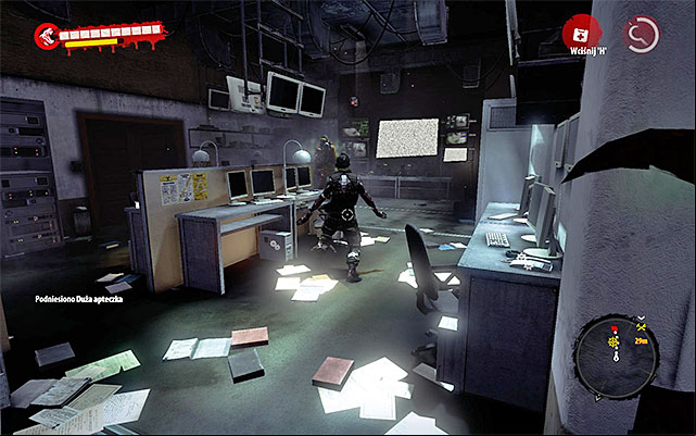 Continue your walking, ing by rooms occupied by single zombies and many interactive items - Get to the radio communication room | Chapter 9 - Militarized Zone - Chapter 9 - Militarized Zone - Dead Island Riptide Game Guide