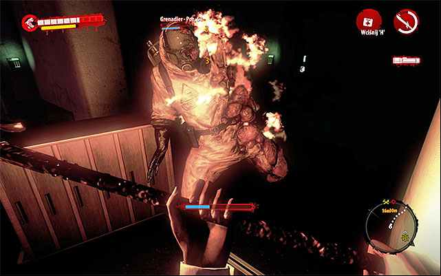 Begin walking through the hardly lit rooms, using flashlight or flares - Escape from the Military Base | Chapter 10 - Rescue - Chapter 10 - Rescue - Dead Island Riptide Game Guide