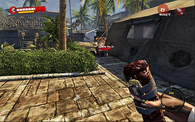 After getting out from main building of Military Base, you should prepare you meet a new group of zombies with Wrestler - Talk with Sam Hardy | Chapter 10 - Rescue - Chapter 10 - Rescue - Dead Island Riptide Game Guide