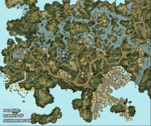 1 - Diaries - Maps | Secrets - Secrets - Dead Island Riptide Game Guide