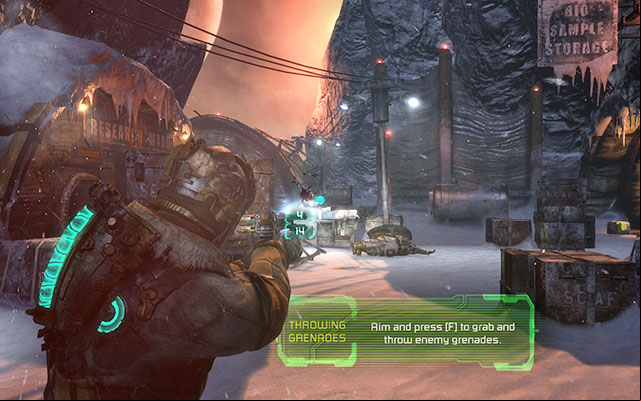 Go left to reach a ladder, which you need to climb down - Locate the Experiment Facility | 10: Now We Know - 10: Now We Know - Dead Space 3 Game Guide