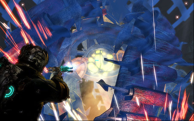 With the use of kinesis release two blockades - by turning the knobs on both sides of the drill - Locate the Experiment Facility | 10: Now We Know - 10: Now We Know - Dead Space 3 Game Guide