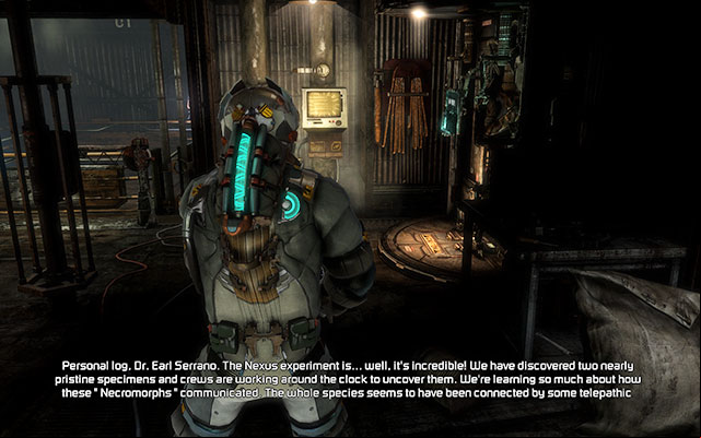 Walk through the door at the end and go towards the next one - Reactivate the heating system | 11: Signal Hunting - 11: Signal Hunting - Dead Space 3 Game Guide
