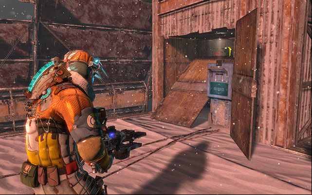 After you clear the room and take care of all the business, enter the lift to reach a higher level - Reactivate the heating system | 11: Signal Hunting - 11: Signal Hunting - Dead Space 3 Game Guide