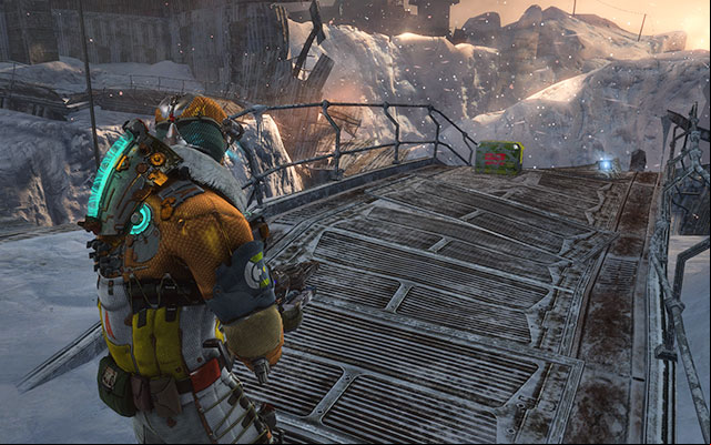 You will enter a huge and completely demolished warehouse - Collect the Probe components | 11: Signal Hunting - 11: Signal Hunting - Dead Space 3 Game Guide