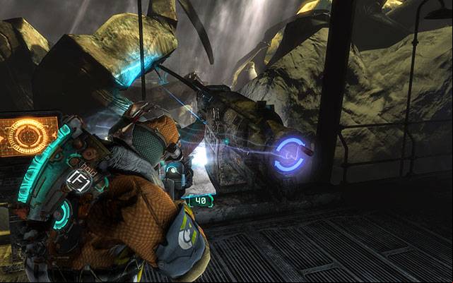 In case you havent done that yet, right after you enter the facility, there is a workbench to your right, where you can raft a new weapon- the Probe Gun, basing on the blueprint and the collected parts - Probe the Specimen for information | 12: Autopsy - 12: Autopsy - Dead Space 3 Game Guide