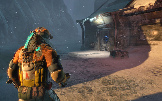 You will start over a cliff - Find a route to the Research Facility | 13: Reach for the Sky - 13: Reach for the Sky - Dead Space 3 Game Guide