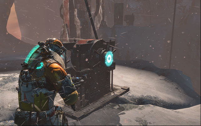 Go down now and to the mechanism - this time around, you need to set it into motion manually - Locate the lift controls | 13: Reach for the Sky - 13: Reach for the Sky - Dead Space 3 Game Guide