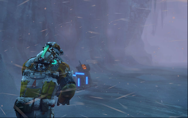 Unfortunately, the lift will be attacked by the monster youve already had the pleasure to meet - Reunite with Ellie | 13: Reach for the Sky - 13: Reach for the Sky - Dead Space 3 Game Guide