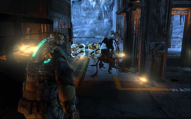 Go straight ahead through the next door - Find the stashed supplies | Side missions: Supply Depot - Side missions: Supply Depot - Dead Space 3 Game Guide