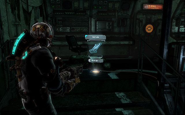 In the other part of the captains bridge, right next to the interface - Chapter 5 | Secrets - Secrets - Dead Space 3 Game Guide