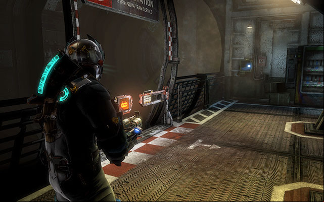 Inside the tram station, in the locker on the wall close to the tram gate - Chapter 5 | Secrets - Secrets - Dead Space 3 Game Guide