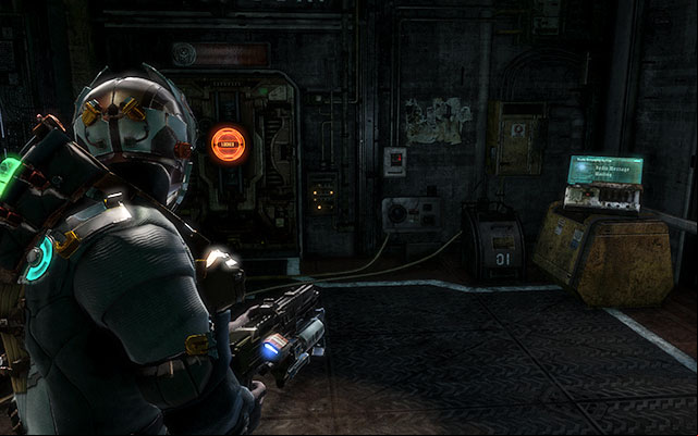 Right after you leave the lift that broke loose , and fell to the very bottom - Chapter 5 | Secrets - Secrets - Dead Space 3 Game Guide