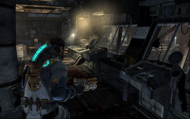 In the pump station control room, the audiolog activates as soon as you collect the supply room key - Chapter 9 | Secrets - Secrets - Dead Space 3 Game Guide