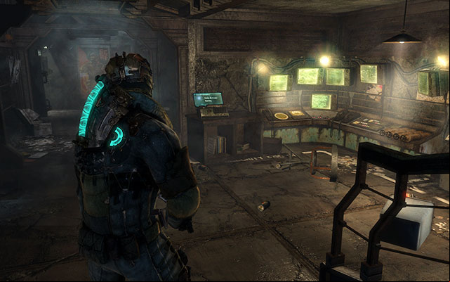 On your way back, inside the room with computer screens - Chapter 9 | Secrets - Secrets - Dead Space 3 Game Guide