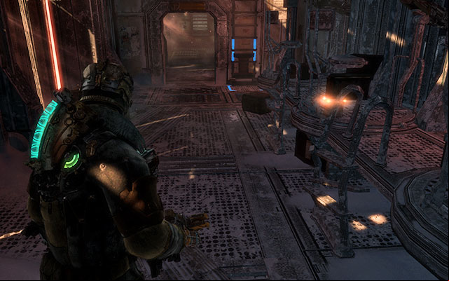 On the table to the right, immediately after you enter the huge complex, soon after the boss fight - Chapter 9 | Secrets - Secrets - Dead Space 3 Game Guide