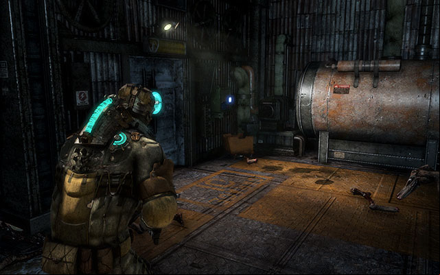 After you take the lift down, run straight ahead towards the door to the right - Open it by hacking into the - Chapter 9 | Secrets - Secrets - Dead Space 3 Game Guide