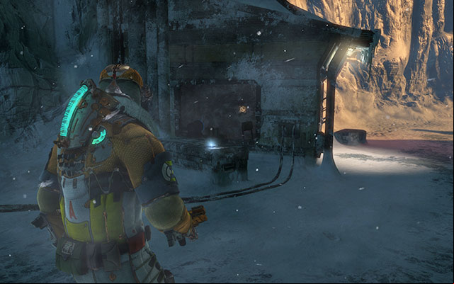 On the crate, right next to the building you - Chapter 13 | Secrets - Secrets - Dead Space 3 Game Guide