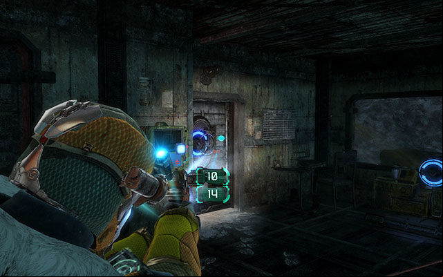 Inside the building you , in the locker to the right, next to the entrance - Chapter 13 | Secrets - Secrets - Dead Space 3 Game Guide