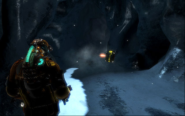 Behind the crate, to the right relative to the spot where the monster was crushed by a rock - Chapter 13 | Secrets - Secrets - Dead Space 3 Game Guide