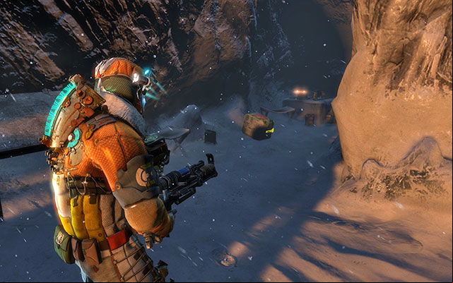 After you leave the cave, go right - the part is next to a crate in a small encampment - Chapter 13 | Secrets - Secrets - Dead Space 3 Game Guide