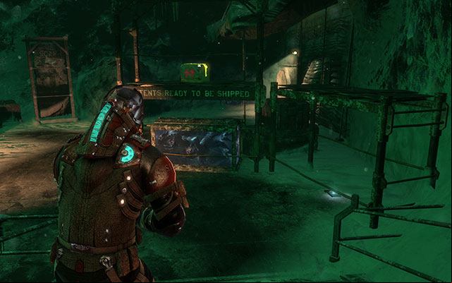 Under the scaffolding on the right - Chapter 16 | Secrets - Secrets - Dead Space 3 Game Guide