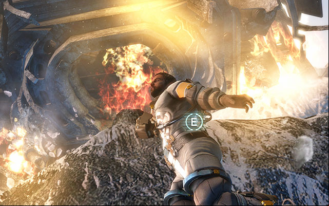 The locator doesnt work but there is only one way - head mainly towards crates visible in a distance and fire ( to always warm yourself to the maximum) - Search for survivors | 8: Off the Grid - 8: Off the Grid - Dead Space 3 Game Guide
