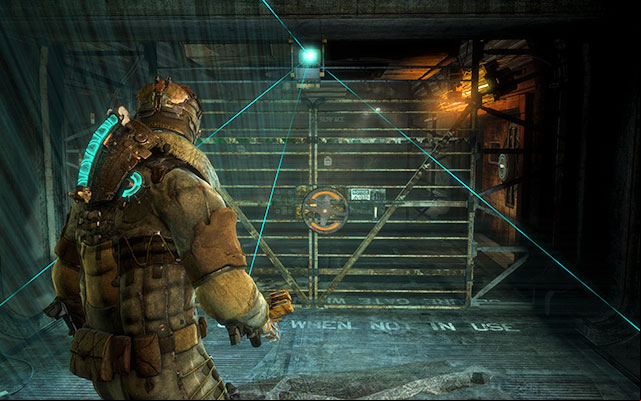 Once you get a new suit, youll be able to get to the previously inaccessible places, because of scanners blocking ages for people who do not wear proper suits - Find Ellie and her crew | 9: Onward - 9: Onward - Dead Space 3 Game Guide