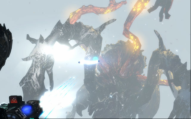 A fight with the monster is quite easy - the main aspect is to avoid his attacks - Find Ellie and her crew | 9: Onward - 9: Onward - Dead Space 3 Game Guide