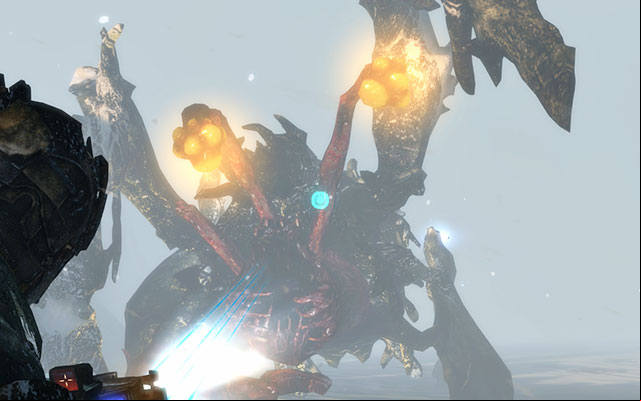 After getting rid of three tentacles the monster will open his mouth to present you three more tentacles - you can deal the damage to him only by destroying them - Find Ellie and her crew | 9: Onward - 9: Onward - Dead Space 3 Game Guide
