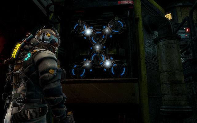 Now youll get to the large room - to check all crates and lockers before continuing further - Disable Edwards traps | Side missions: Conning Tower - Side missions: Conning Tower - Dead Space 3 Game Guide