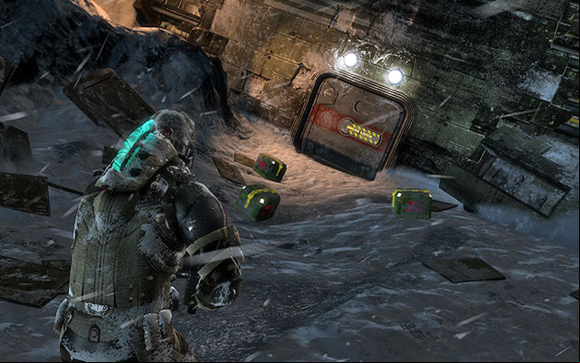 After a short walk almost blindly, youll get out of the blizzard (youll run a bit faster) - Prologue: Beginnings | Prologue - Prologue - Dead Space 3 Game Guide