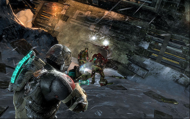 In order to shoot, you have to aim first (if you press shoot key without aiming, youll perform a melee attack with your current weapon) - Prologue: Beginnings | Prologue - Prologue - Dead Space 3 Game Guide