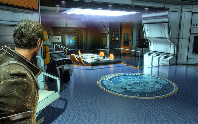 Before you leave the room, look around for ammo and med kits - Meet Captain Norton on the bridge | 2: On Your Own - 2: On Your Own - Dead Space 3 Game Guide